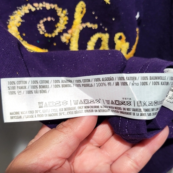 Disney Parks Wish Movie Spirit Jersey I'm A Star Kids Size 14 Kids/jr - Picture 6 of 10